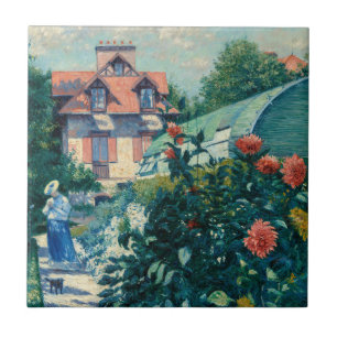 Gustave Caillebotte - Dahlias, Garden Tegeltje