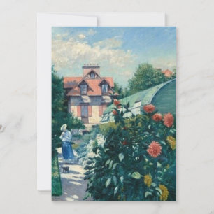 Gustave Caillebotte - Dahlias, tuin bij Gen.. Kaart