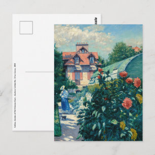 Gustave Caillebotte - Dahlias, Tuin Briefkaart