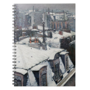 Gustave Caillebotte - Dakpannen in de sneeuw Notitieboek