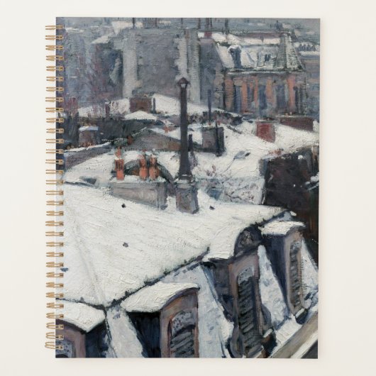 Gustave Caillebotte - Dakpannen in de sneeuw Planner (Voorkant)