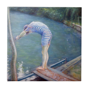 Gustave Caillebotte - De badende / De duiker Tegeltje
