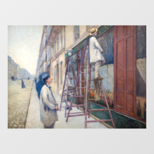 Gustave Caillebotte - De huisschilders Raamsticker