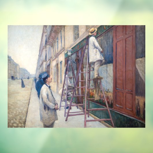 Gustave Caillebotte - De huisschilders Raamsticker (Vel 3)