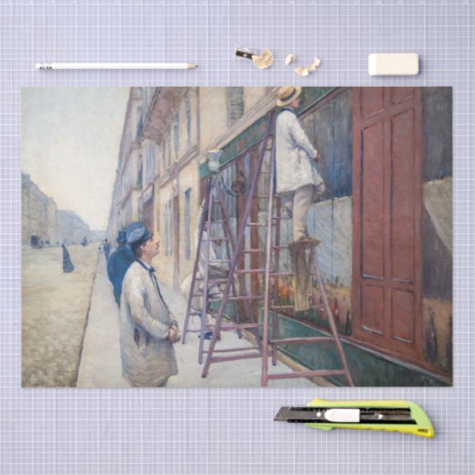 Gustave Caillebotte - De huisschilders Tissuepapier (Craft)