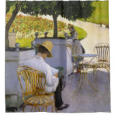 Gustave Caillebotte - De Oranje bomen Douchegordijn (Voorkant)