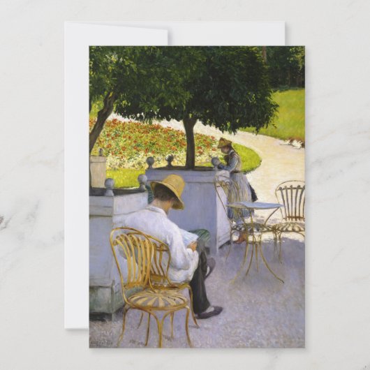 Gustave Caillebotte - De Oranje bomen Kaart (Voorkant)