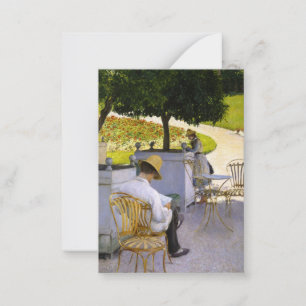 Gustave Caillebotte - De Oranje bomen Notitiekaartje