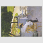 Gustave Caillebotte - De Oranje bomen Tissuepapier (Voorkant)