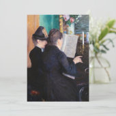 Gustave Caillebotte - De Pianoles Bedankkaart (Staand voorkant)