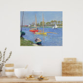 Gustave Caillebotte - De Seine in Argenteuil Poster (Keuken)