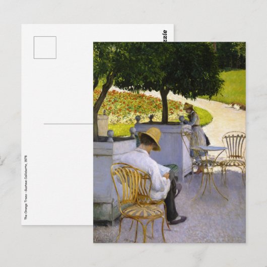 Gustave Caillebotte - De Sinaasappelbomen Briefkaart (Voorkant / Achterkant)