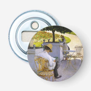 Gustave Caillebotte - De Sinaasappelbomen Button Flesopener