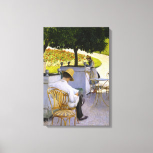 Gustave Caillebotte - De Sinaasappelbomen Canvas Afdruk