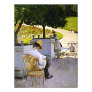 Gustave Caillebotte - De Sinaasappelbomen Foto Afdruk