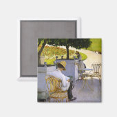 Gustave Caillebotte - De Sinaasappelbomen Magneet (Voorkant / Achterkant)