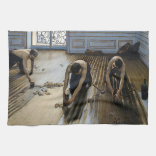 Gustave Caillebotte - De vloerschrapers Theedoek