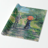 Gustave Caillebotte - De weg omhoog Cadeaupapier (Uitgerold)