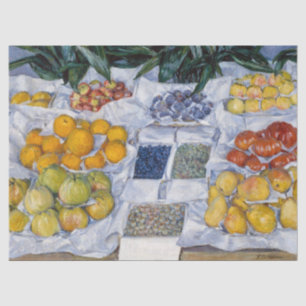 Gustave Caillebotte - Fruit op een kraam uitgestal Tissuepapier