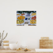 Gustave Caillebotte - Fruit tentoongesteld op een Poster (Keuken)