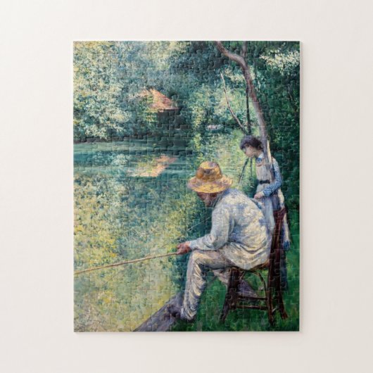 Gustave Caillebotte - Hengelen Legpuzzel (Verticaal)
