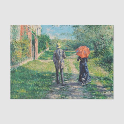 Gustave Caillebotte - Het bergpad Tissuepapier (Voorkant)