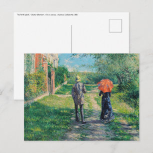 Gustave Caillebotte - Het stijgende pad Briefkaart