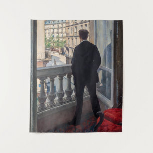 Gustave Caillebotte - Jongeman bij zijn raam Wandkleed