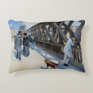 Gustave Caillebotte - Le Pont de l'Europe Accent Kussen