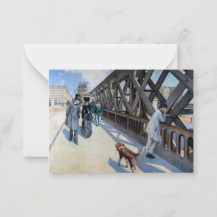 Gustave Caillebotte - Le Pont de l'Europe Notitiekaartje