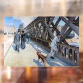 Gustave Caillebotte - Le Pont de l'Europe Raamsticker (Vel 2)