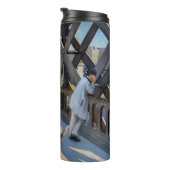 Gustave Caillebotte - Le Pont de l'Europe Thermosbeker (Geroteerd rechts)