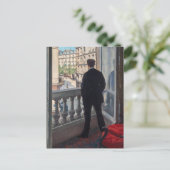Gustave Caillebotte - Man bij het raam Briefkaart (Staand voorkant)