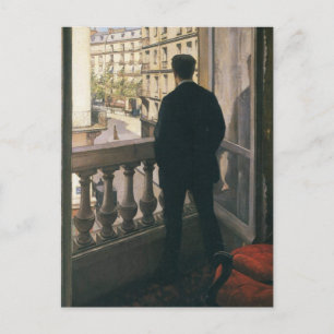 GUSTAVE CAILLEBOTTE - Man bij het venster 1875 Briefkaart