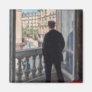 Gustave Caillebotte - Man bij het Venster Magneet