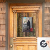 Gustave Caillebotte - Man bij het Venster Raamsticker (Huis Deur)