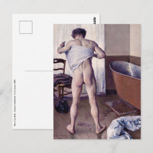 Gustave Caillebotte - Man bij zijn bad Briefkaart