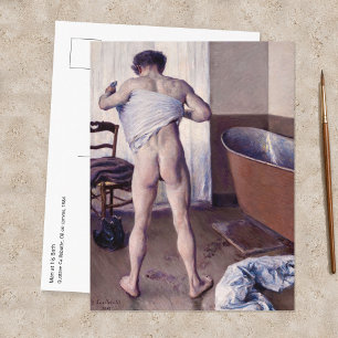 Gustave Caillebotte - Man bij zijn bad Briefkaart