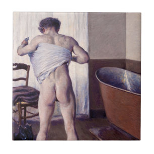 Gustave Caillebotte - Man bij zijn Bath Tegeltje