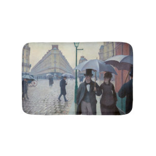 Gustave Caillebotte - Parijse straat; Regenachtige Badmat
