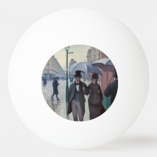 Gustave Caillebotte - Parijse straat; Regenachtige Pingpongballen
