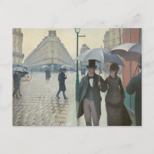 Gustave Caillebotte - Paris Street; Rainy Day Briefkaart