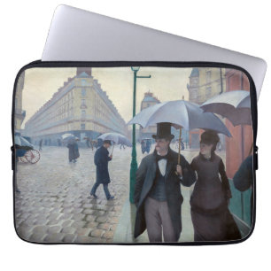 Gustave Caillebotte - Paris Street; Rainy Day Laptop Sleeve