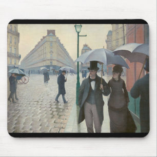 Gustave Caillebotte, "Paris Street; Rainy Day" Muismat