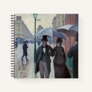 Gustave Caillebotte - Paris Street; Rainy Day Notitieboek