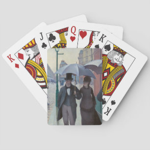 Gustave Caillebotte - Paris Street; Rainy Day Pokerkaarten