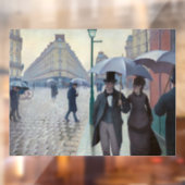 Gustave Caillebotte - Paris Street; Rainy Day Raamsticker (Vel 2)