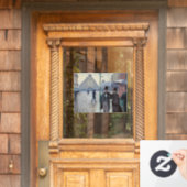 Gustave Caillebotte - Paris Street; Rainy Day Raamsticker (Huis Deur)
