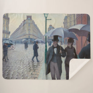Gustave Caillebotte - Paris Street; Rainy Day Sherpa Deken