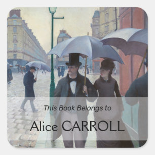 Gustave Caillebotte - Paris Street; Rainy Day Vierkante Sticker